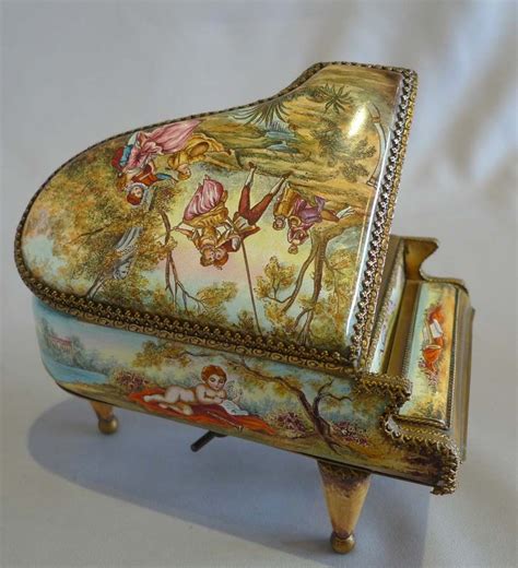 vintage piano music box|antique piano music boxes.